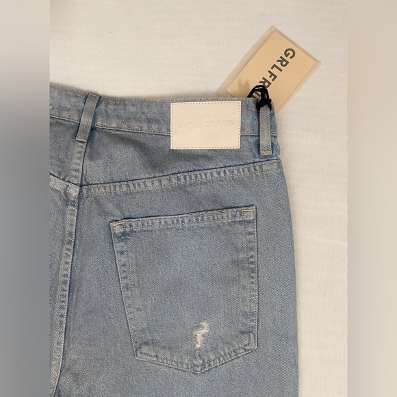 NWT GRLFRND The Harlow Coated High Rise Boot With Slit Lite Wash - Picture 15 of 16